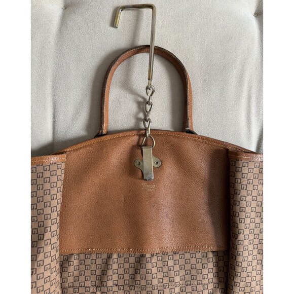 Vintage Gucci Garment Travel Bag W Hanger Brown - Picture 4 of 12